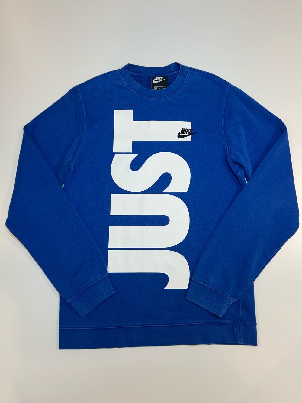 Nike Sportswear JDI Crewneck Sweatshirt Royal Blue Bold Vertical Just Logo